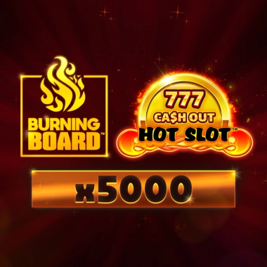 Hot Slot: 777 Cash Out Burning Board game tile